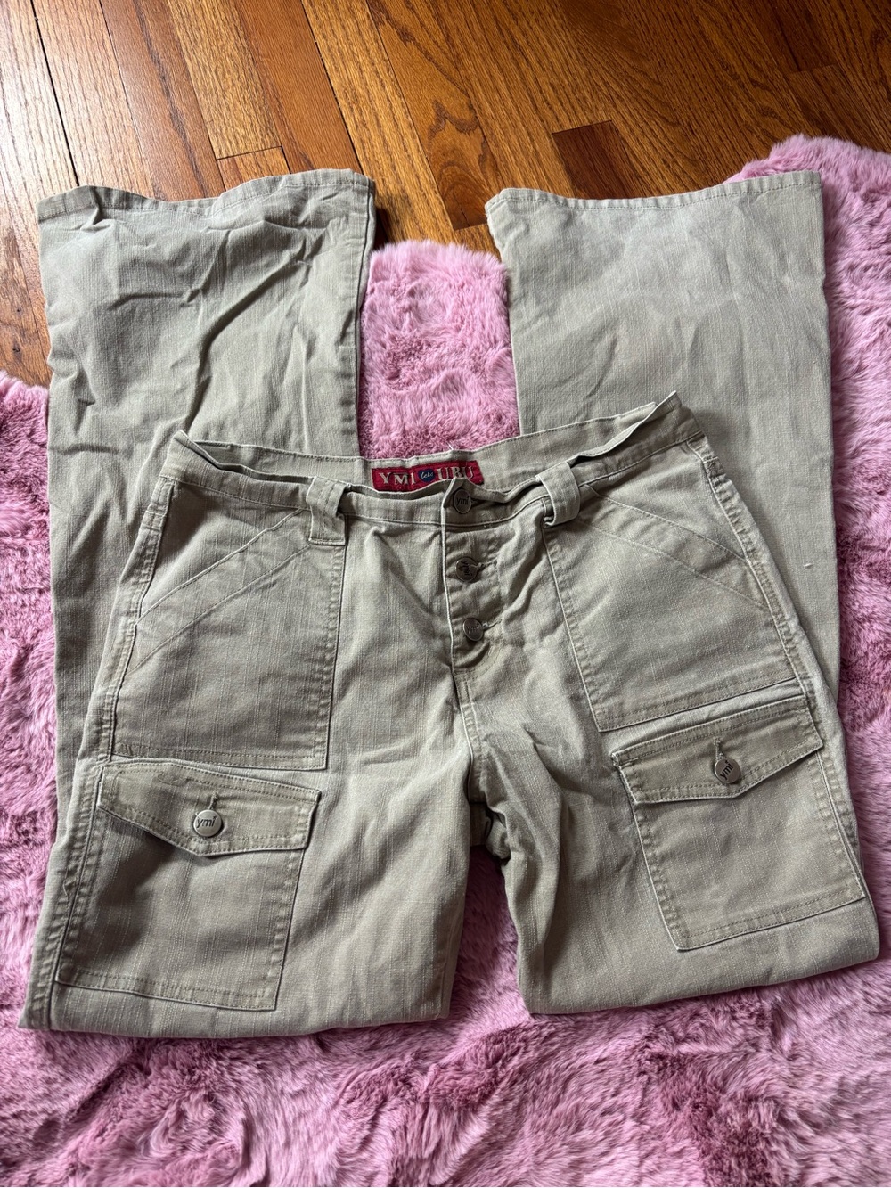 Y2k YMI cargo flare pants